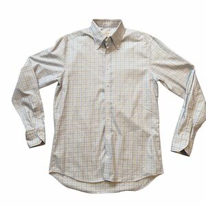 Stenstroms FITTED BODY Plaid Print Twill Button Up Shirt‎ Sz Medium